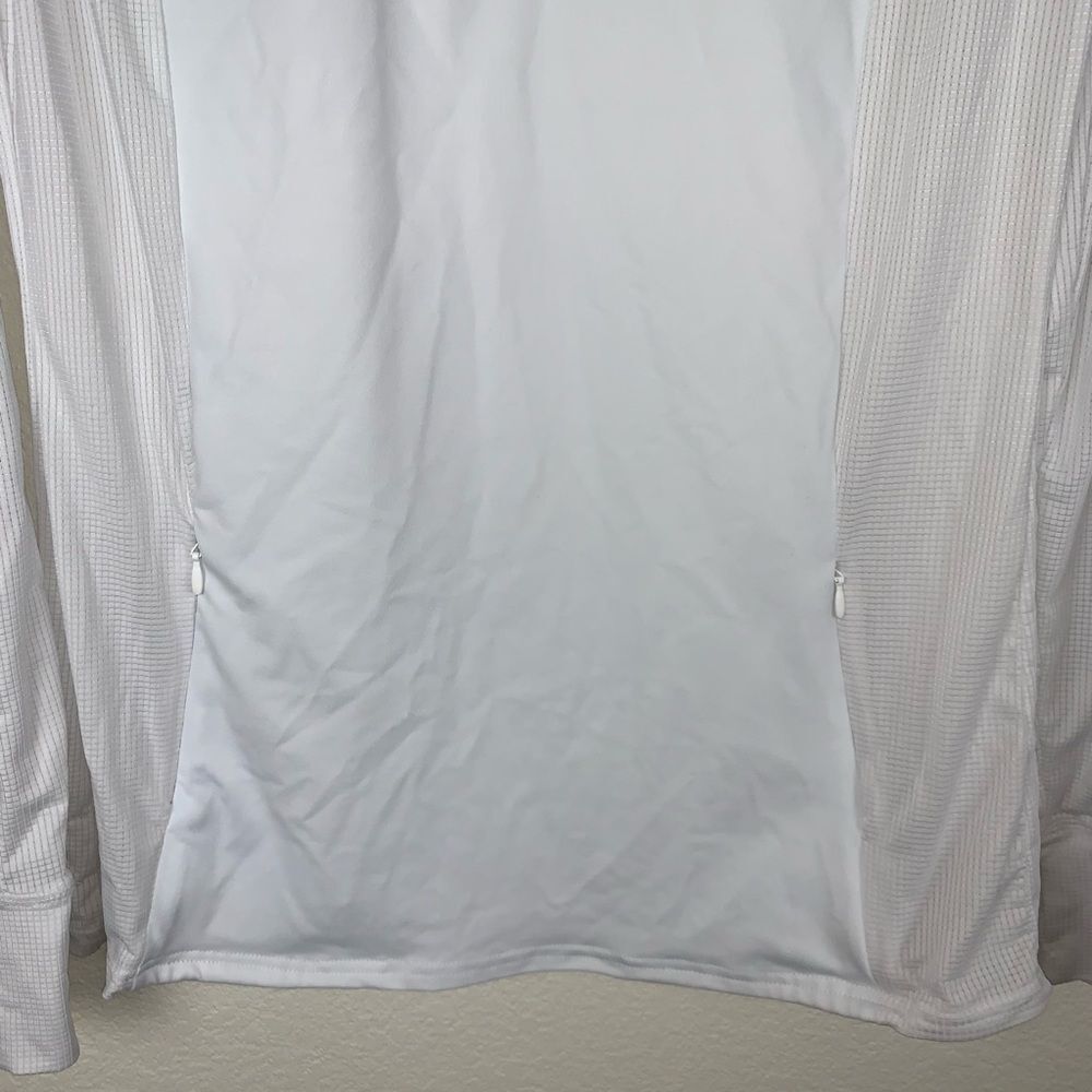 Fabletics Partial Zip Pullover Top Jacket White M… - image 2